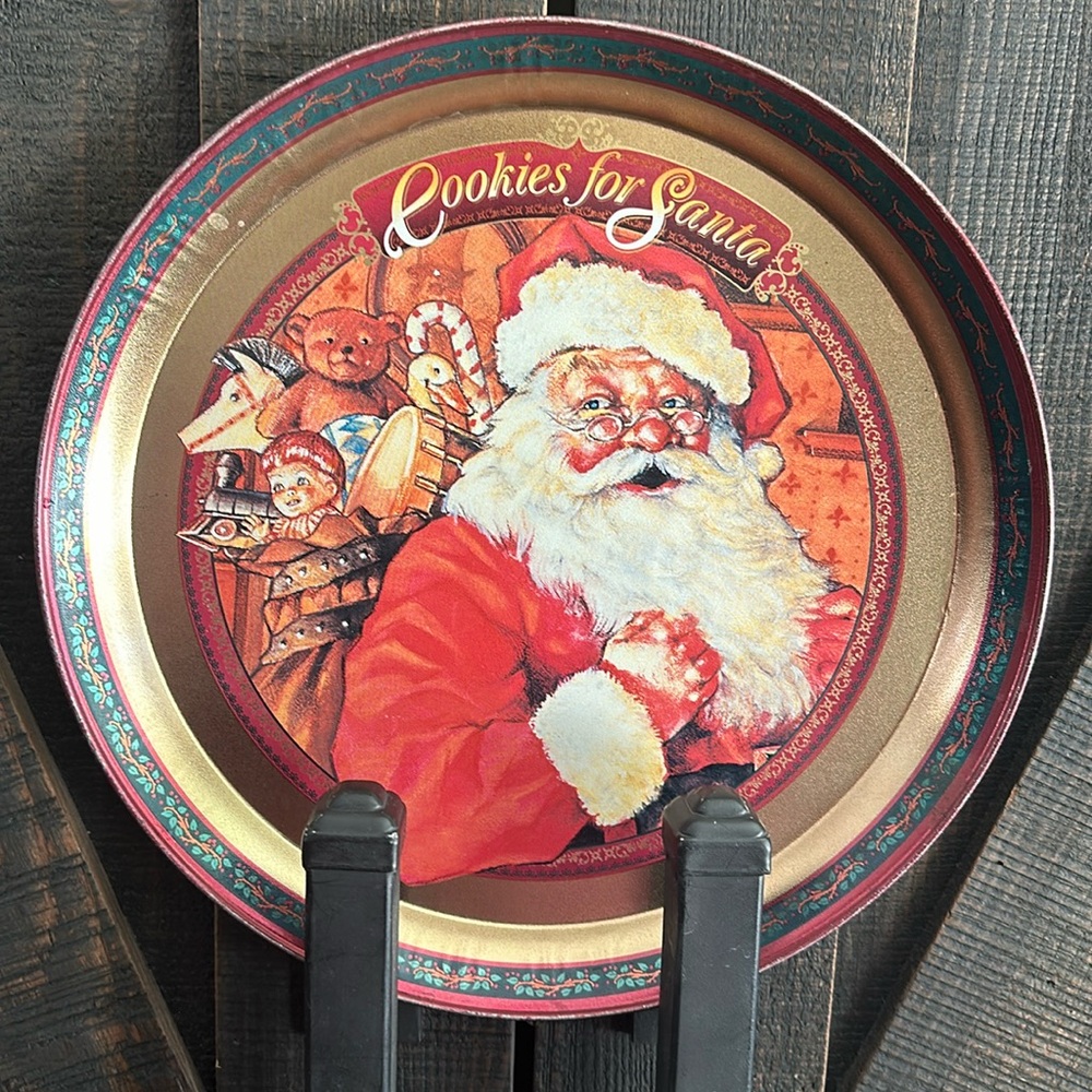 Cookies For Santa Vintage Tray